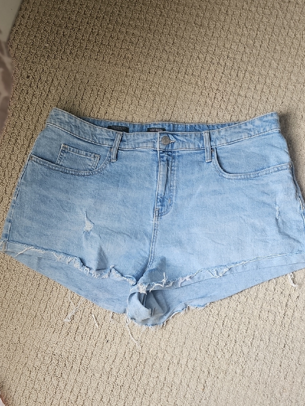 wild fable Light Blue Distressed Denim Shorts
